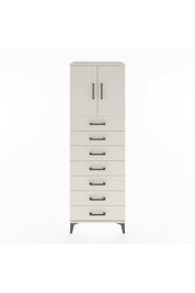 Hyperion Dolap Tek Raflı 7 Çekmeceli 2 Kapaklı 60x44x182 - S56M002V1B