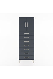 Hyperion Dolap Tek Raflı 7 Çekmeceli 2 Kapaklı 60x44x182 - S56M002V5B