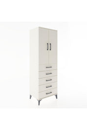 Hyperion Dolap 2 Raflı 5 Çekmeceli 2 Kapaklı 60x44x182 - S56M004V1B