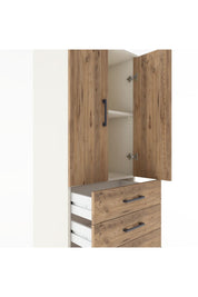 Hyperion Dolap 2 Raflı 5 Çekmeceli 2 Kapaklı 60x44x182 Aytaşı-Çam