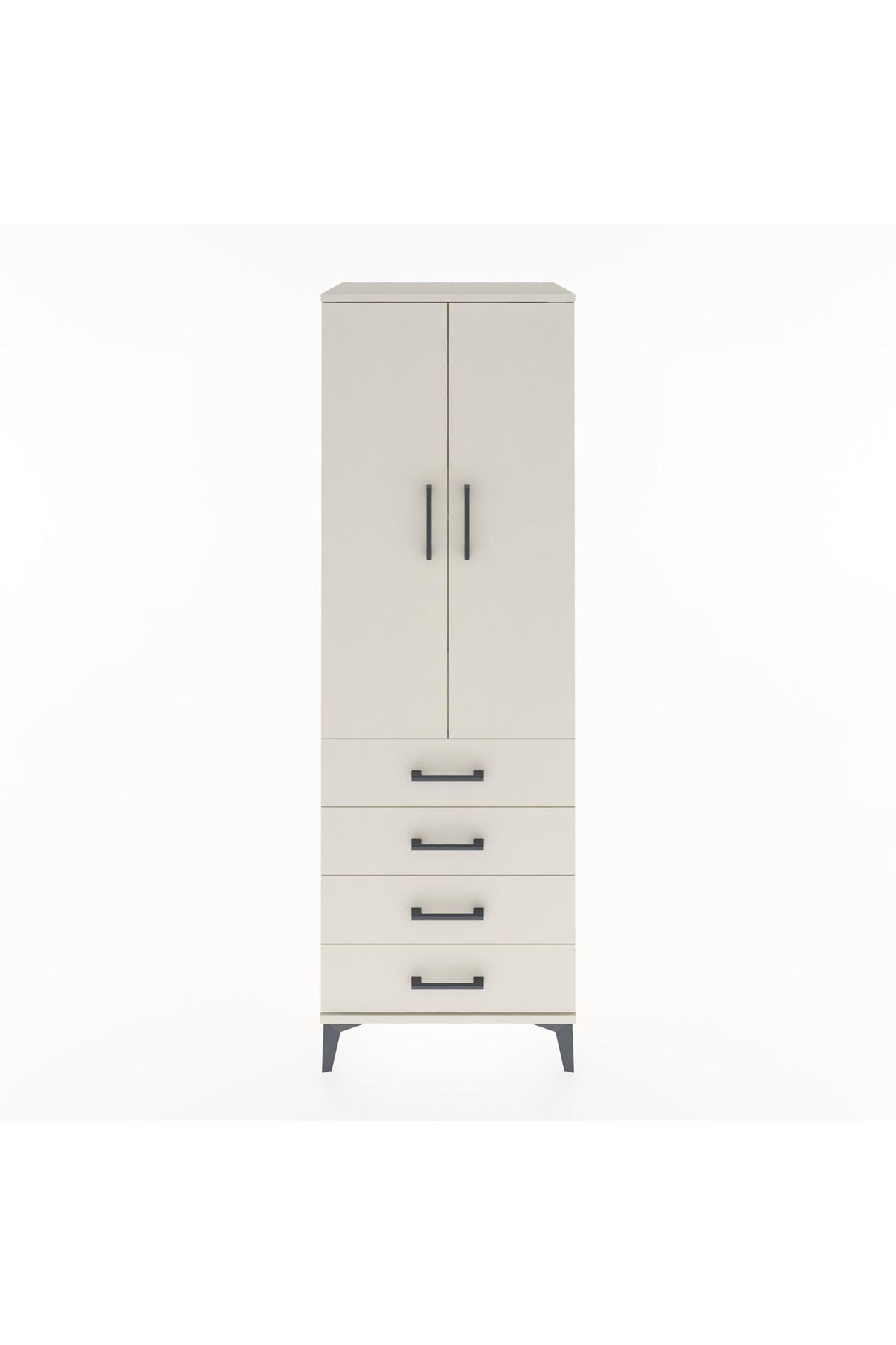 Hyperion Dolap 2 Raflı 4 Çekmeceli 2 Kapaklı 60x44x182 Aytaşı-Aytaşı