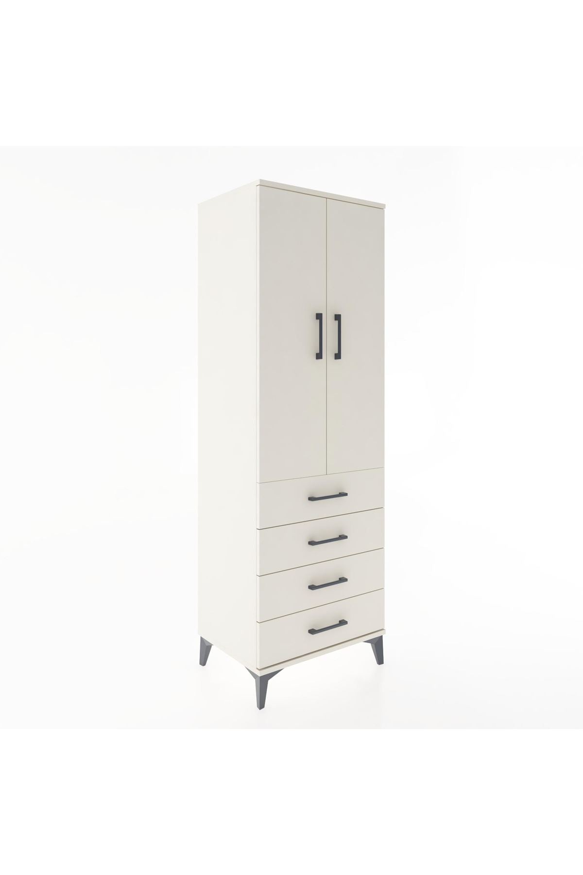 Hyperion Dolap 2 Raflı 4 Çekmeceli 2 Kapaklı 60x44x182 Aytaşı-Aytaşı