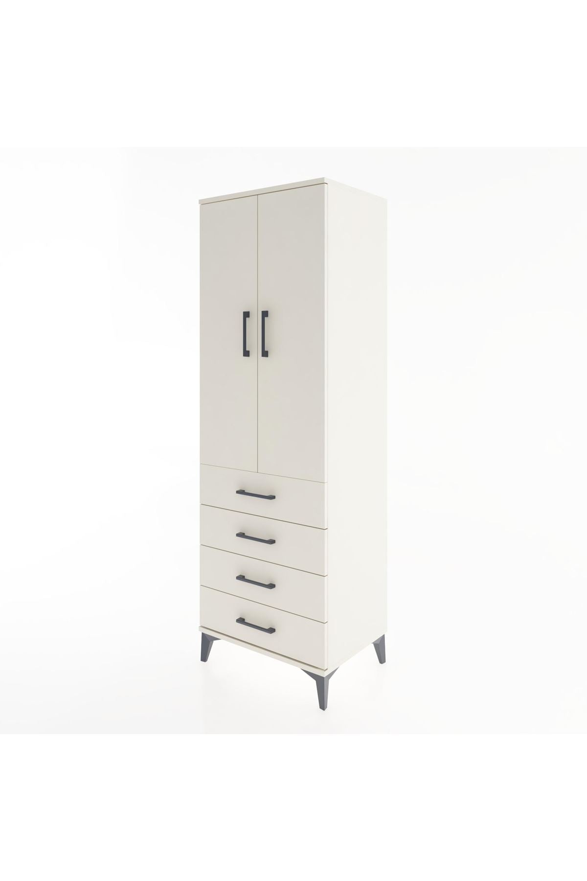 Hyperion Dolap 2 Raflı 4 Çekmeceli 2 Kapaklı 60x44x182 Aytaşı-Aytaşı