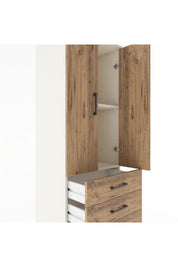 Hyperion Dolap 2 Raflı 4 Çekmeceli 2 Kapaklı 60x44x182 Aytaşı-Çam