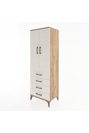 Hyperion Dolap 2 Raflı 4 Çekmeceli 2 Kapaklı 60x44x182 Çam-Aytaşı