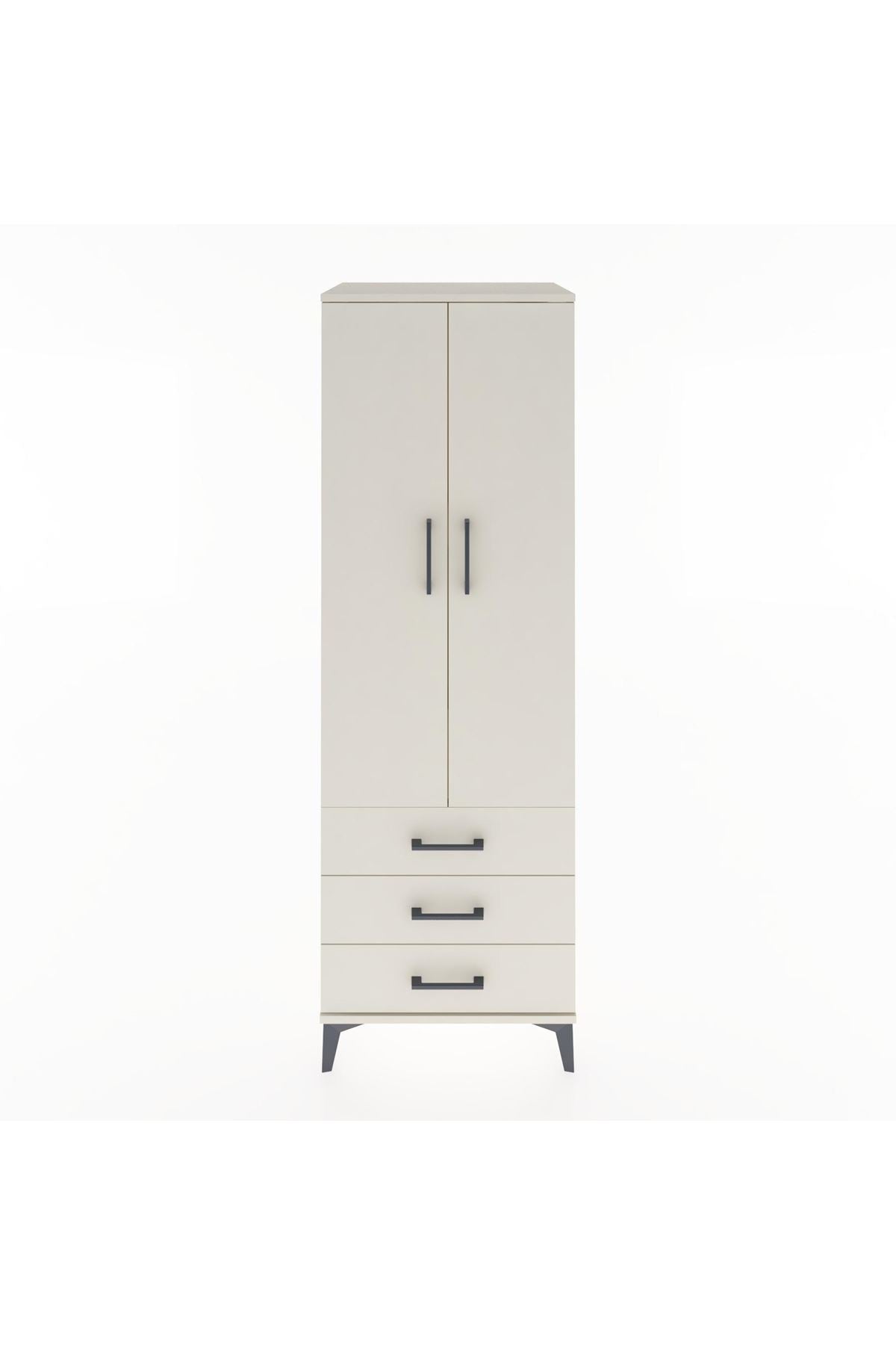 Hyperion Dolap 2 Raflı 3 Çekmeceli 2 Kapaklı 60x44x182 Aytaşı-Aytaşı