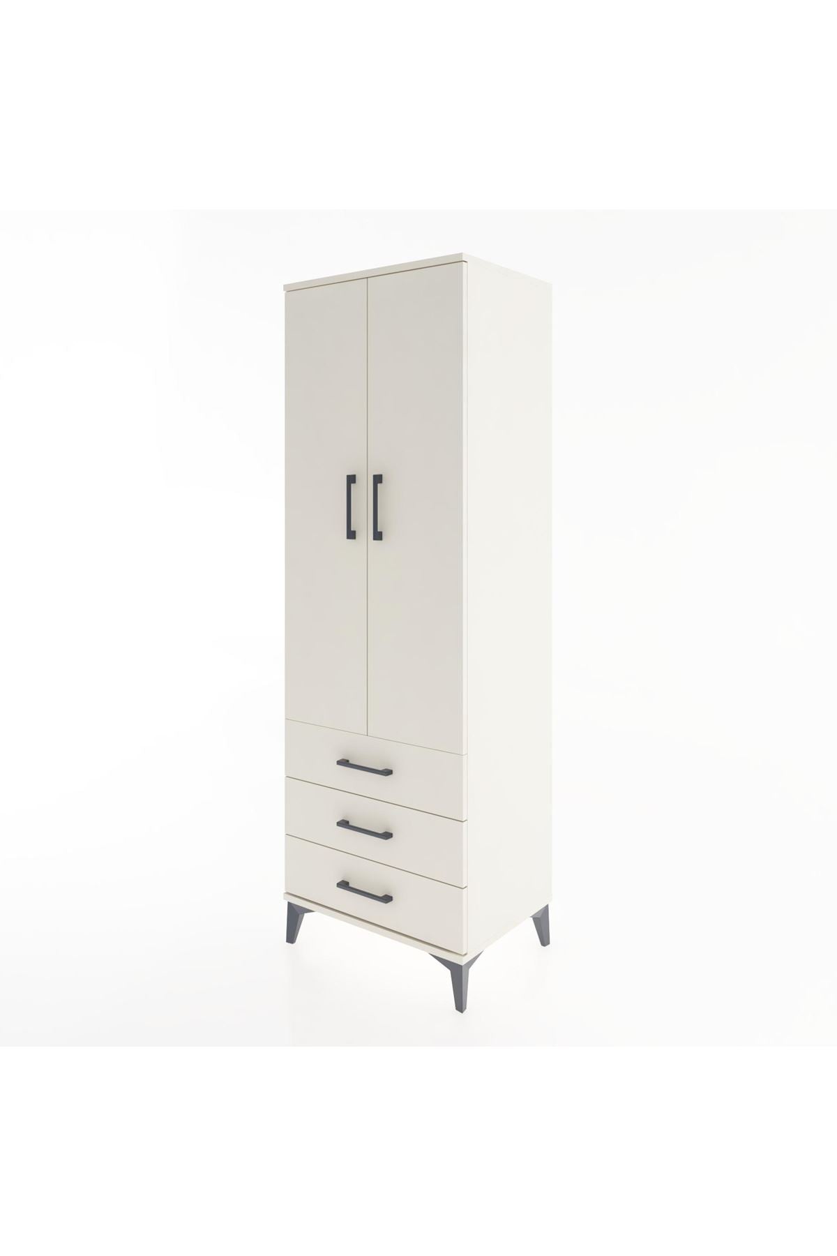 Hyperion Dolap 2 Raflı 3 Çekmeceli 2 Kapaklı 60x44x182 Aytaşı-Aytaşı