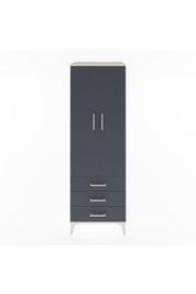 Hyperion Dolap 2 Raflı 3 Çekmeceli 2 Kapaklı 60x44x182 Aytaşı-Antrasit