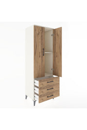 Hyperion Dolap 2 Raflı 3 Çekmeceli 2 Kapaklı 60x44x182 Aytaşı-Çam