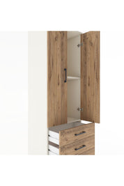 Hyperion Dolap 2 Raflı 3 Çekmeceli 2 Kapaklı 60x44x182 Aytaşı-Çam