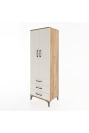 Hyperion Dolap 2 Raflı 3 Çekmeceli 2 Kapaklı 60x44x182 Çam-Aytaşı