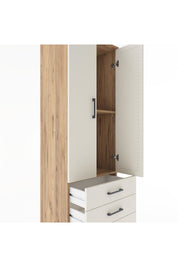 Hyperion Dolap 2 Raflı 3 Çekmeceli 2 Kapaklı 60x44x182 Çam-Aytaşı