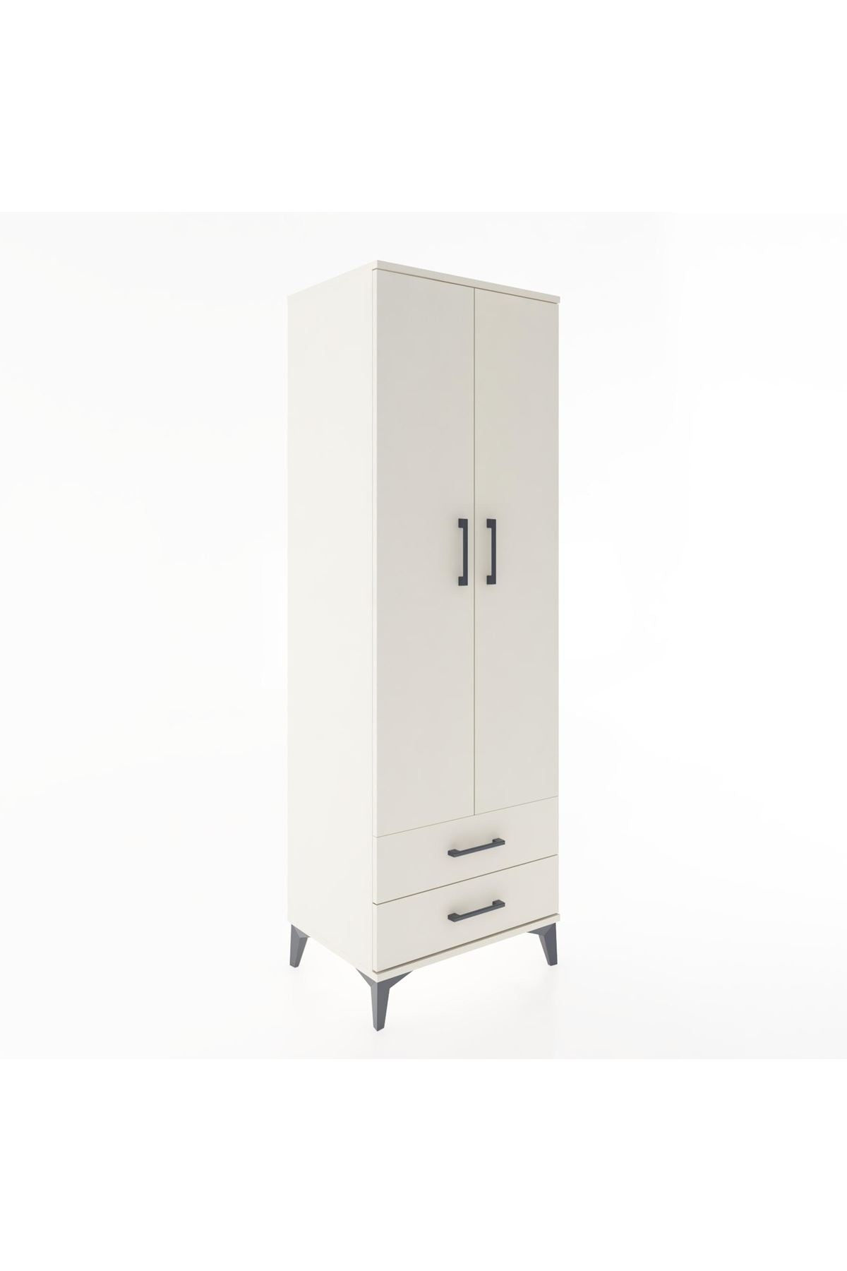 Hyperion Dolap 4 Raflı 2 Çekmeceli 2 Kapaklı 60x44x182 Aytaşı-Aytaşı