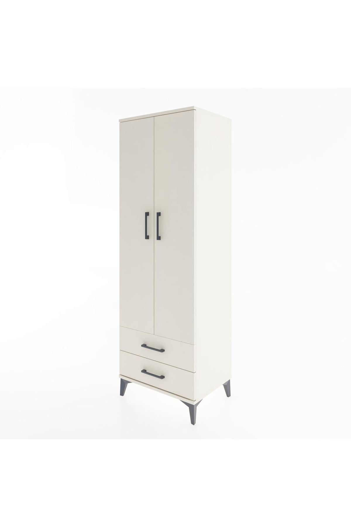 Hyperion Dolap 4 Raflı 2 Çekmeceli 2 Kapaklı 60x44x182 Aytaşı-Aytaşı