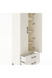 Hyperion Dolap 4 Raflı 2 Çekmeceli 2 Kapaklı 60x44x182 Aytaşı-Aytaşı
