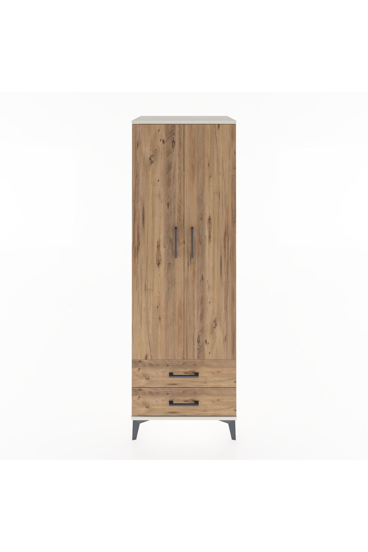 Hyperion Dolap 4 Raflı 2 Çekmeceli 2 Kapaklı 60x44x182 Aytaşı-Çam