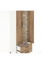 Hyperion Dolap 4 Raflı 2 Çekmeceli 2 Kapaklı 60x44x182 Aytaşı-Çam
