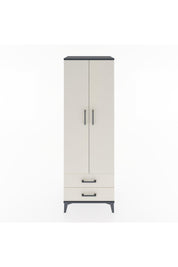 Hyperion Dolap 4 Raflı 2 Çekmeceli 2 Kapaklı 60x44x182 Antrasit-Aytaşı
