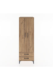 Hyperion Dolap 4 Raflı 2 Çekmeceli 2 Kapaklı 60x44x182 Çam-Çam
