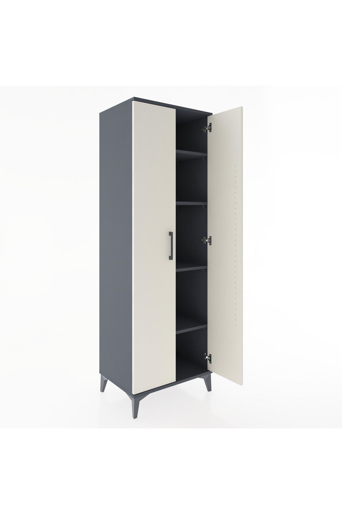 Hyperion Dolap 4 Raflı 60x44x182 Antrasit-Aytaşı