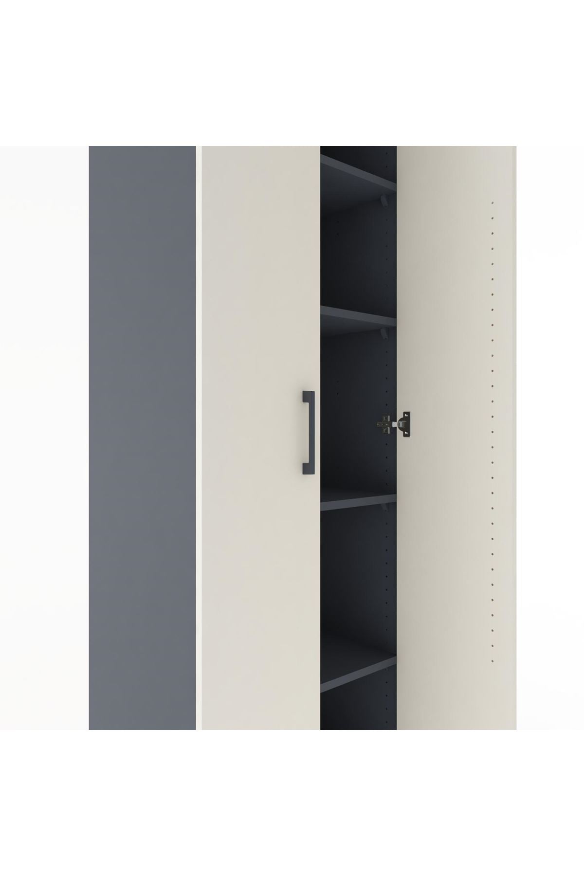 Hyperion Dolap 4 Raflı 60x44x182 Antrasit-Aytaşı