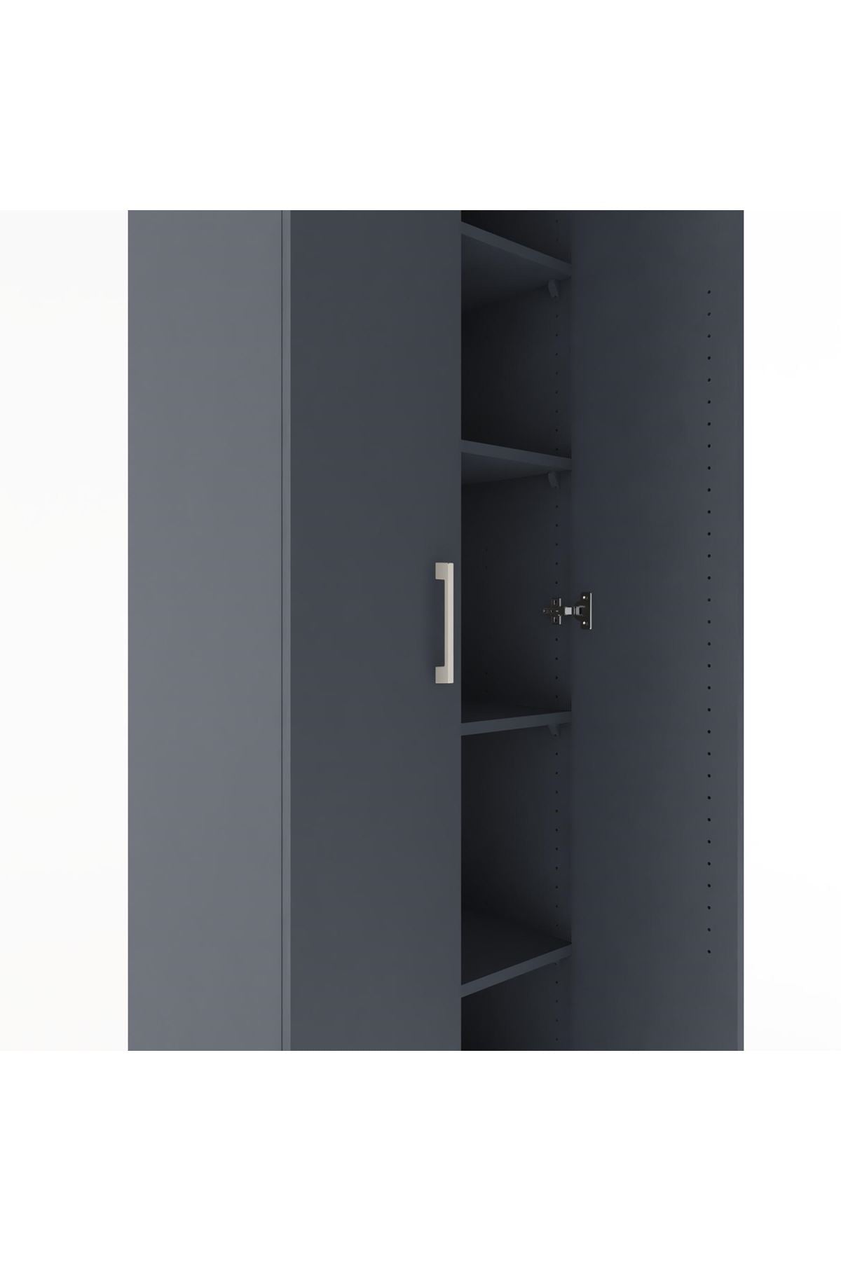 Hyperion Dolap 4 Raflı 60x44x182 Antrasit-Antrasit