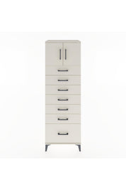 Hyperion Dolap Tek Raflı 7 Çekmeceli 2 Kapaklı 60x44x182 - S56M010V1B