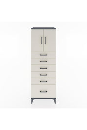 Hyperion Dolap Tek Raflı 6 Çekmeceli 2 Kapaklı 60x44x182 - S56M011V4B