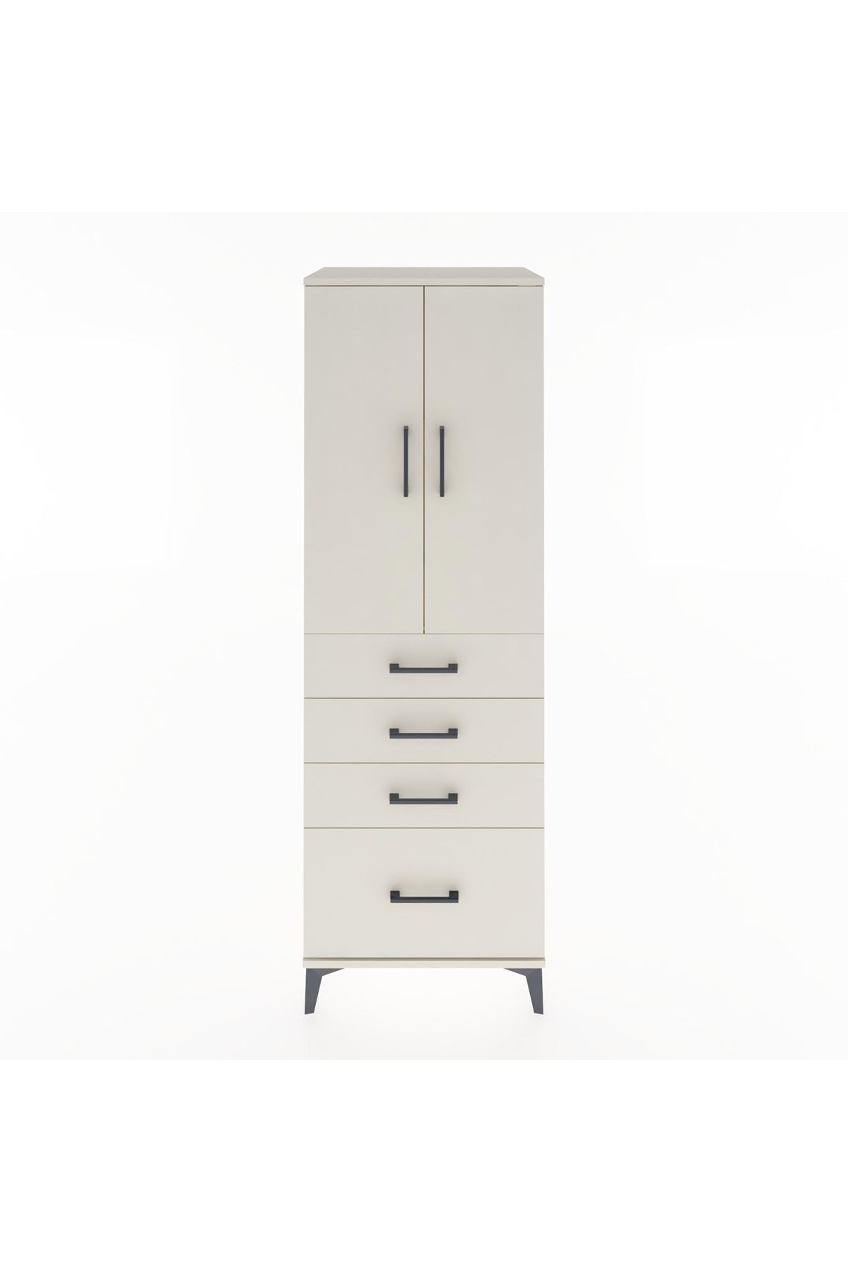 Hyperion Dolap 2 Raflı 4 Çekmeceli 2 Kapaklı 60x44x182 Aytaşı-Aytaşı