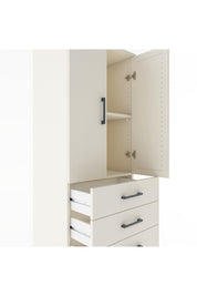 Hyperion Dolap 2 Raflı 4 Çekmeceli 2 Kapaklı 60x44x182 Aytaşı-Aytaşı