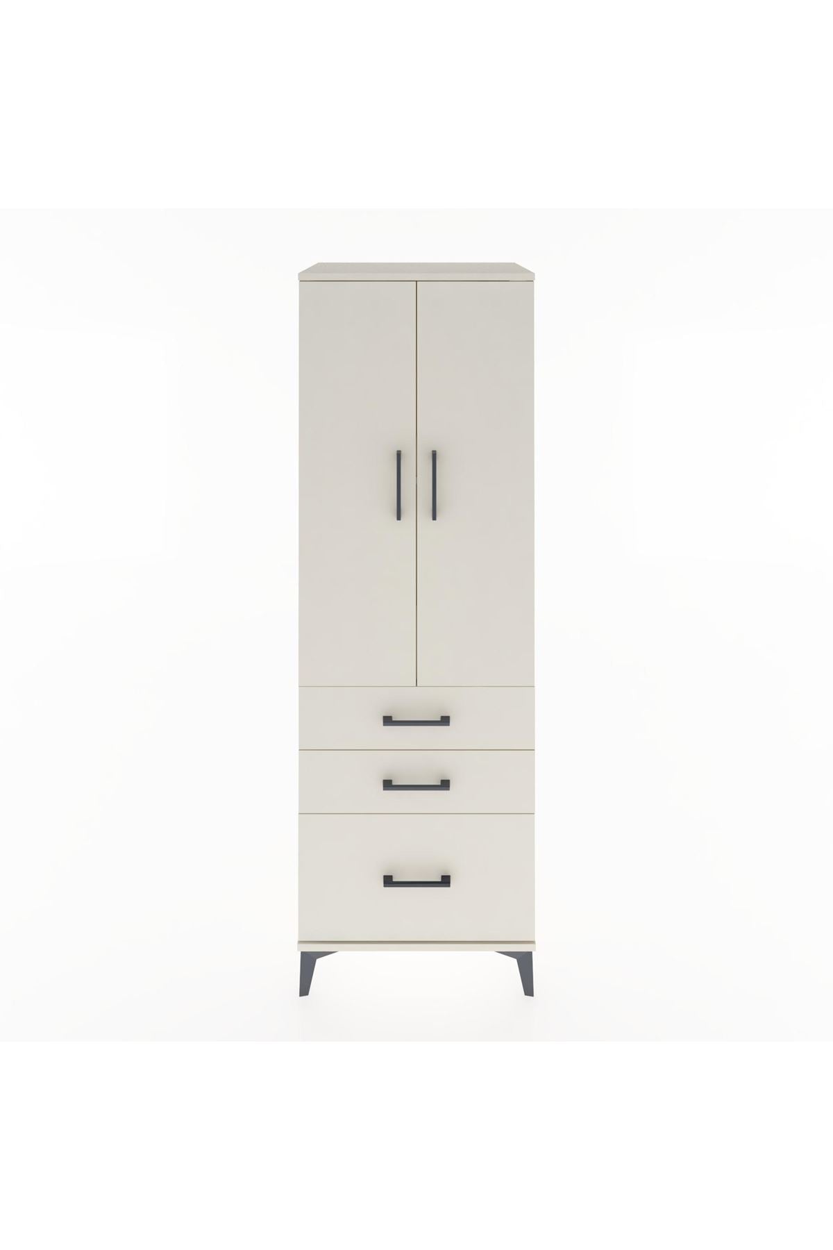 Hyperion Dolap 2 Raflı 3 Çekmeceli 2 Kapaklı 60x44x182 Aytaşı-Aytaşı