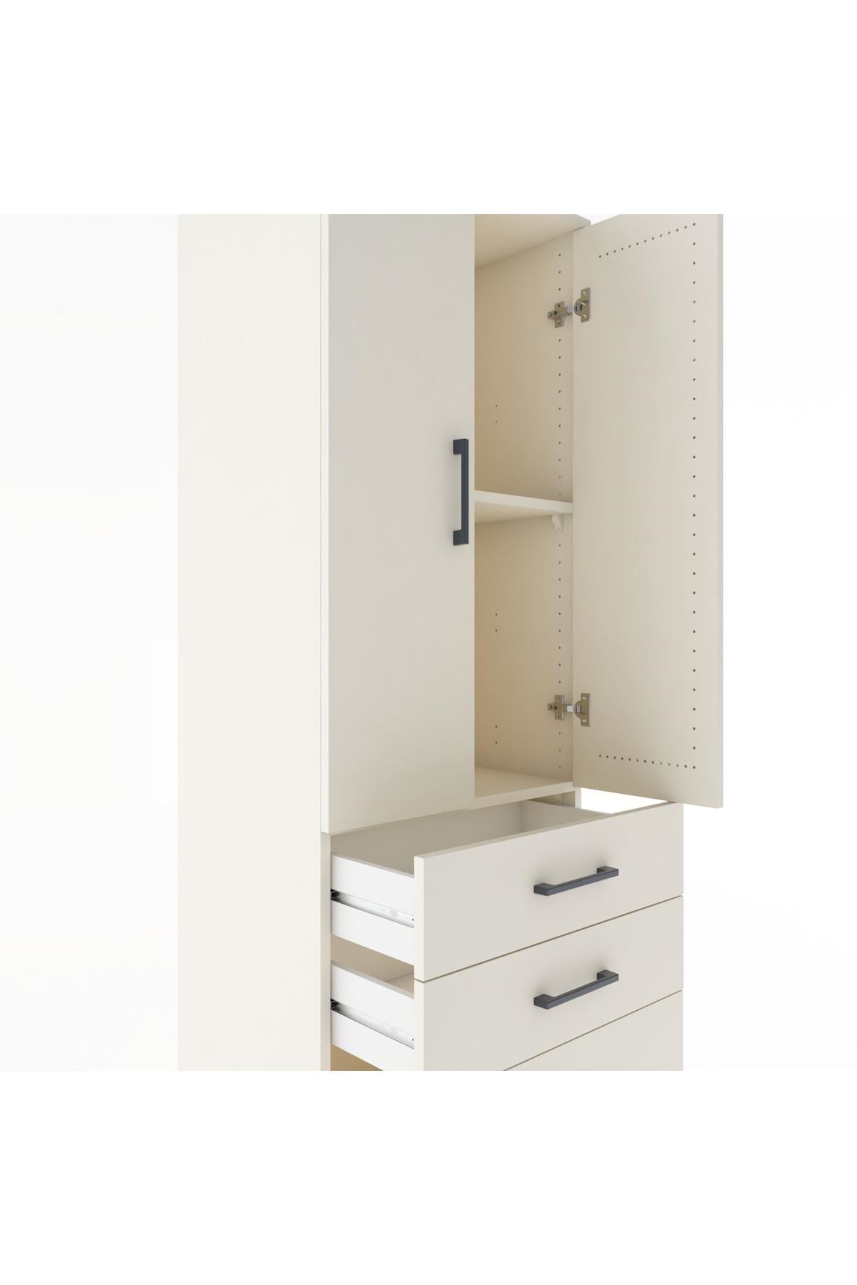 Hyperion Dolap 2 Raflı 3 Çekmeceli 2 Kapaklı 60x44x182 Aytaşı-Aytaşı