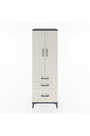 Hyperion Dolap 2 Raflı 3 Çekmeceli 2 Kapaklı 60x44x182 Antrasit-Aytaşı