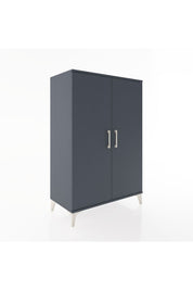 Hyperion Dolap 2 Kapaklı Tek Askılı 88x44x134 Antrasit-Antrasit