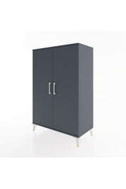 Hyperion Dolap 2 Kapaklı Tek Askılı 88x44x134 Antrasit-Antrasit