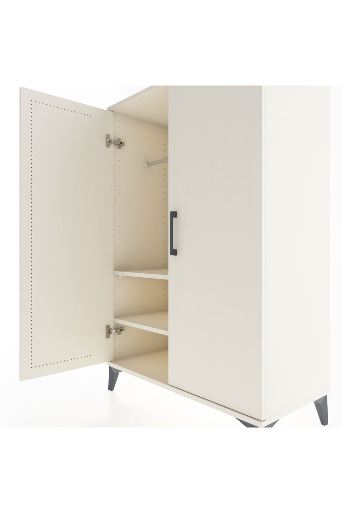 Hyperion Dolap 2 Raflı 2 Kapaklı Tek Askılı 88x44x134 - S51M113V1B