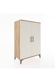 Hyperion Dolap 2 Raflı 2 Kapaklı Tek Askılı 88x44x134 Çam-Aytaşı