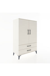 Hyperion Dolap Tek Raflı 2 Çekmeceli Tek Askılı 88x44x134 - S51M115V1B