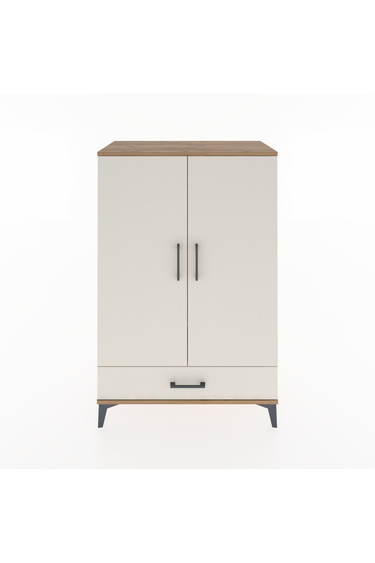 Hyperion Dolap Tek Raflı Tek Çekmeceli Tek Askılı 88x44x134 - S51M116V7B
