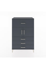 Hyperion Dolap Tek Raflı 4 Çekmeceli 2 Kapaklı 88x44x134 - S51M119V5B