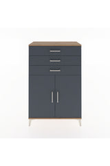 Hyperion Dolap Tek Raflı 3 Çekmeceli 2 Kapaklı 88x44x134
