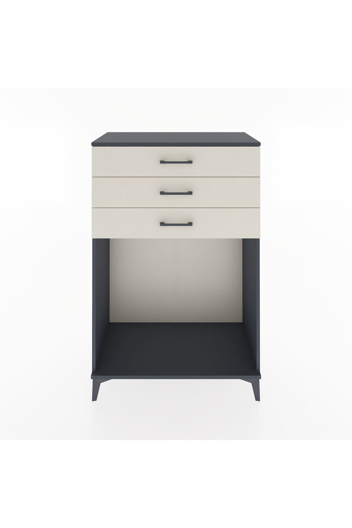 Hyperion Dolap 3 Çekmeceli 88x44x134 Antrasit-Aytaşı