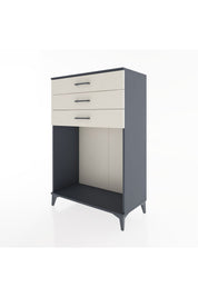 Hyperion Dolap 3 Çekmeceli 88x44x134 Antrasit-Aytaşı