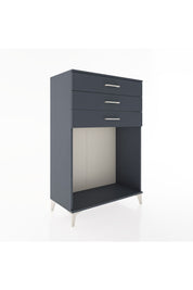 Hyperion Dolap 3 Çekmeceli 88x44x134 Antrasit-Antrasit