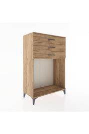 Hyperion Dolap 3 Çekmeceli 88x44x134 Çam-Çam