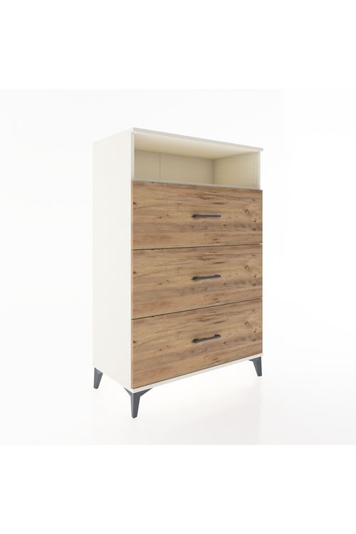 Hyperion Dolap Tek Raflı 3 Çekmeceli 88x44x134 Aytaşı-Çam