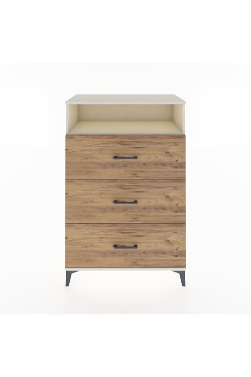 Hyperion Dolap Tek Raflı 3 Çekmeceli 88x44x134 Aytaşı-Çam