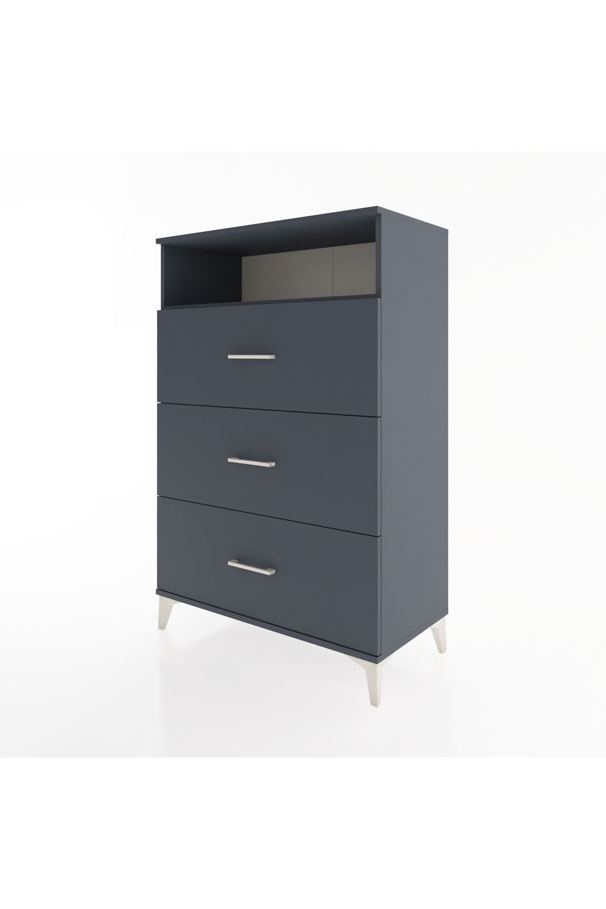 Hyperion Dolap Tek Raflı 3 Çekmeceli 88x44x134 - S51M123V5B