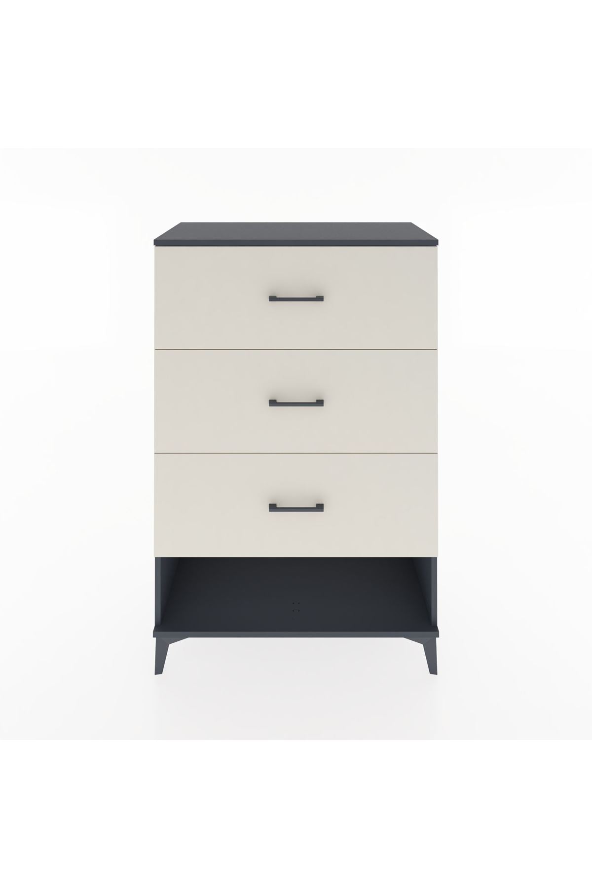 Hyperion Dolap 3 Çekmeceli 88x44x134 Antrasit-Aytaşı