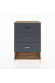 Hyperion Dolap 3 Çekmeceli 88x44x134 Çam-Antrasit